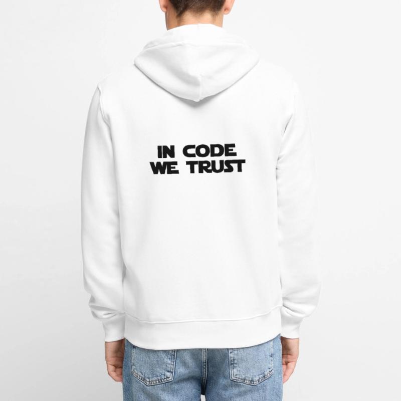 In code we trust Veste à capuche bio Premium Unisexe