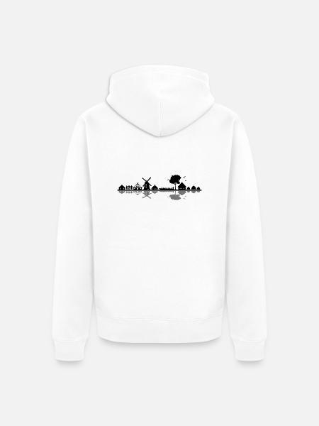Landschaft - Spreewald - Unisex Premium Bio Zip Hoodie - Weiß