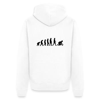 Floor Layers Parquet Layers Floor Layers Carpet Layers - Unisex Premium Organic Zip Hoodie - white - Back - Thijin (182cm)