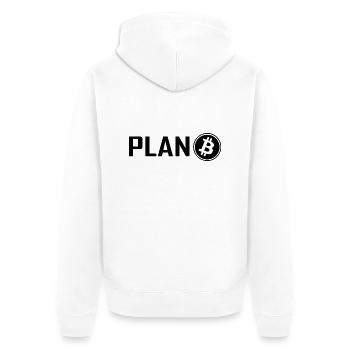 Crypto Bitcoin Trading - Unisex Premium Organic Zip Hoodie - white - Back - Thijin (182cm)