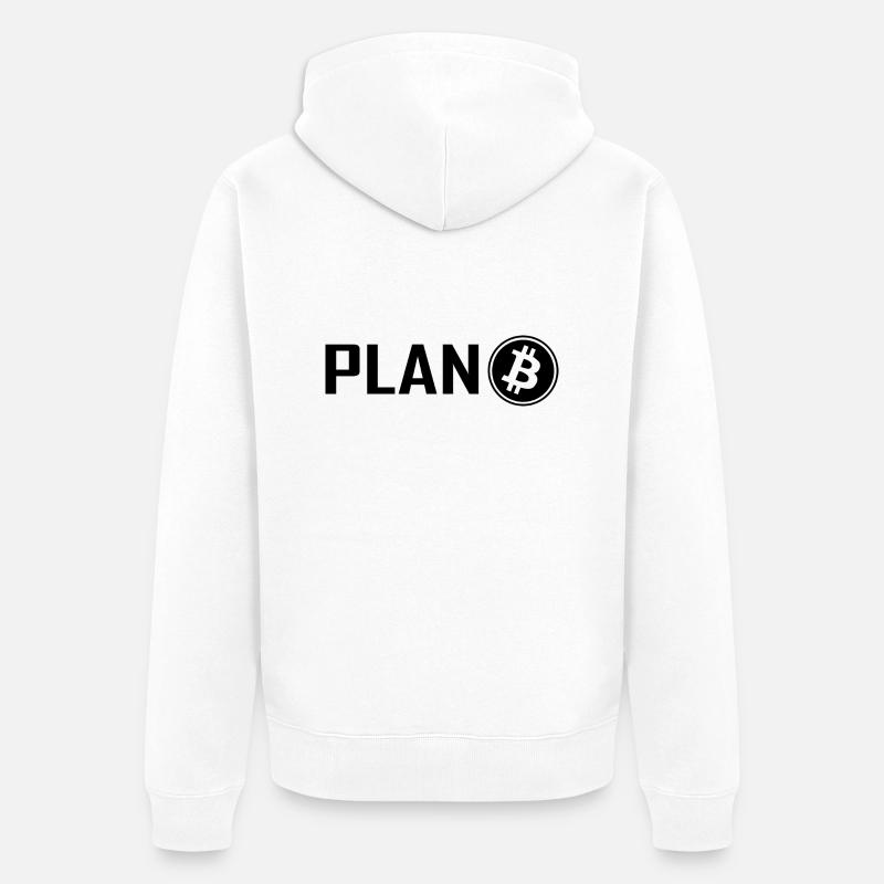 Crypto Bitcoin Trading - Veste à capuche bio Premium Unisexe - blanc