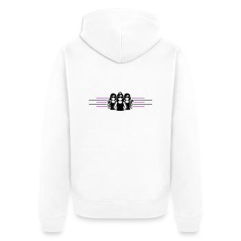 Bachelorette Party Mädchen - Unisex Premium Bio Zip Hoodie - Weiß - Hinten - Thijin (182cm)