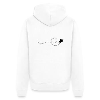 schmetterling - Veste à capuche bio Premium Unisexe - blanc - Dos - Thijin (182cm)