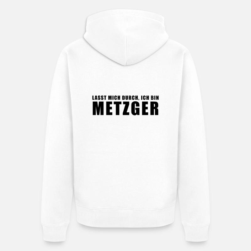 metzger - Unisex Premium Bio Zip Hoodie - Weiß