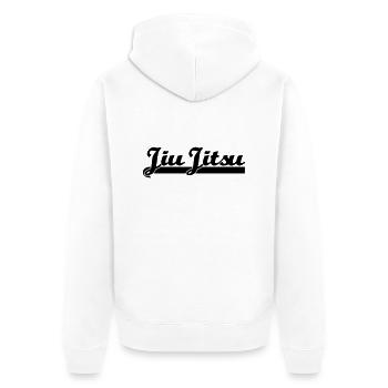 brazilian jiu jitsu logo 01 bjj - Veste à capuche bio Premium Unisexe - blanc - Dos - Thijin (182cm)