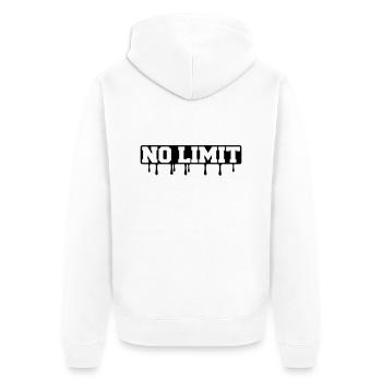 no_limit1 - Veste à capuche bio Premium Unisexe - blanc - Dos - Thijin (182cm)