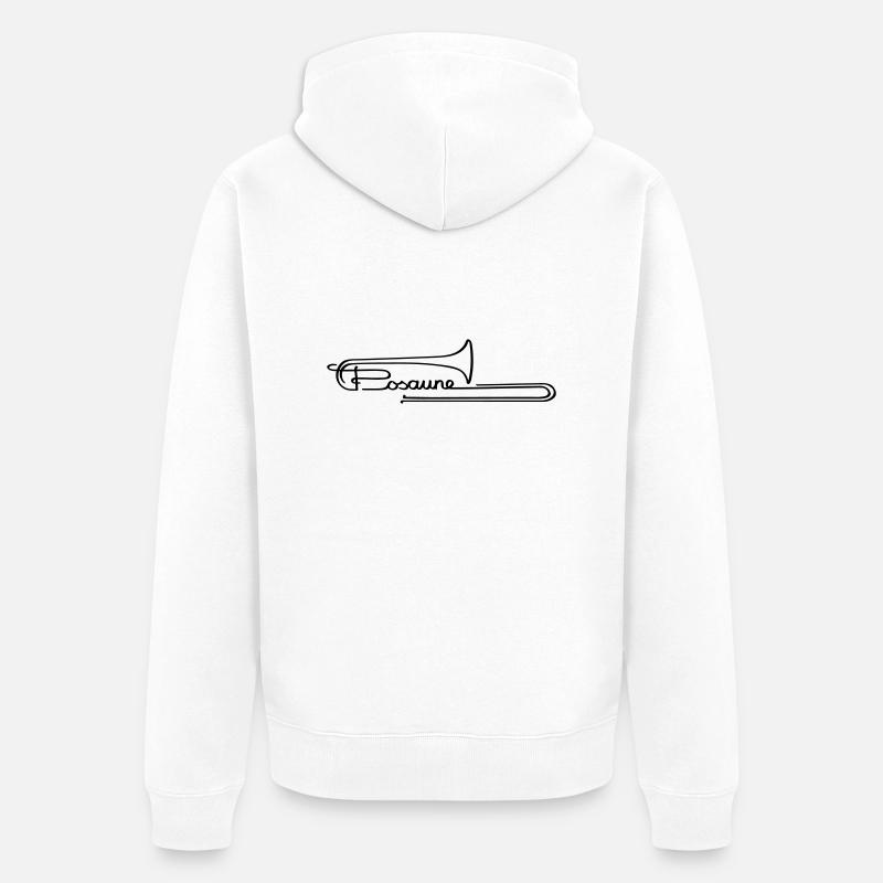 Trombone 2 - Veste à capuche bio Premium Unisexe - blanc