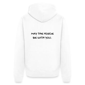 Cinema / Film / Zitat / TV-Serie - Unisex Premium Bio Zip Hoodie - Weiß - Hinten - Thijin (182cm)
