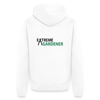 Jardin - Veste à capuche bio Premium Unisexe - blanc - Dos - Thijin (182cm)