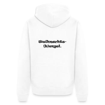 Weihnachts(b)engel Geschenk Idee - Unisex Premium Bio Zip Hoodie - Weiß - Hinten - Thijin (182cm)