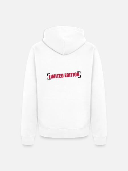 Limited Edition - Unisex Premium Organic Zip Hoodie - white