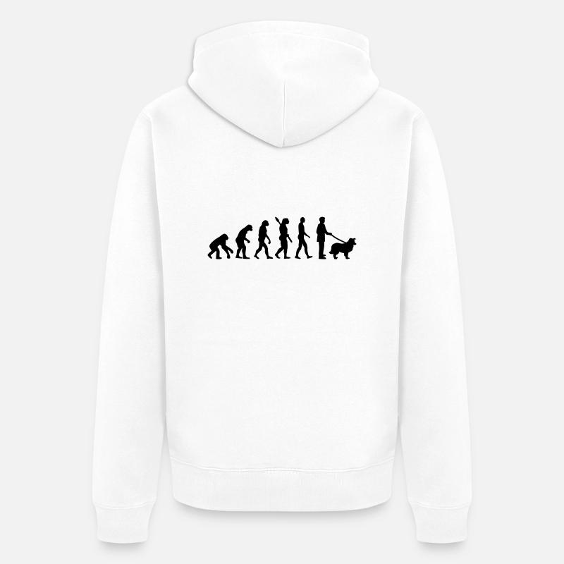 Shetland Sheepdog - Veste à capuche bio Premium Unisexe - blanc