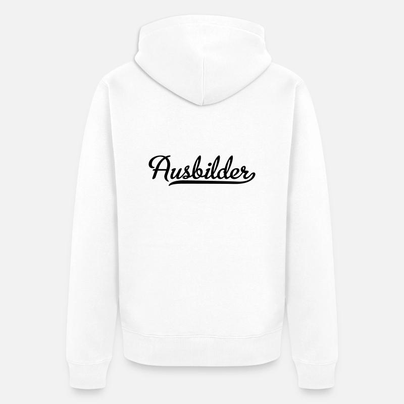 Ausbilder - Unisex Premium Bio Zip Hoodie - Weiß