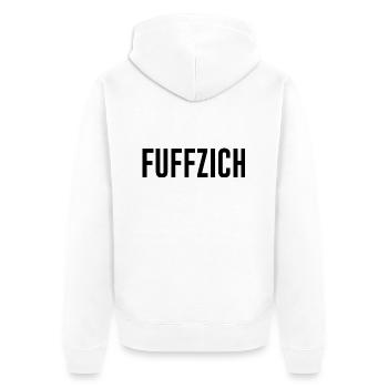 50. Geburtstag Fuffzich Geschenk - Unisex Premium Bio Zip Hoodie - Weiß - Hinten - Thijin (182cm)