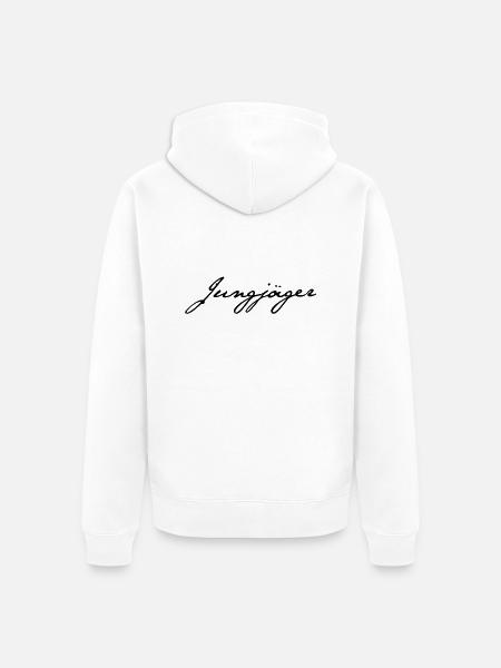 Young Hunter - Unisex Premium Organic Zip Hoodie - white