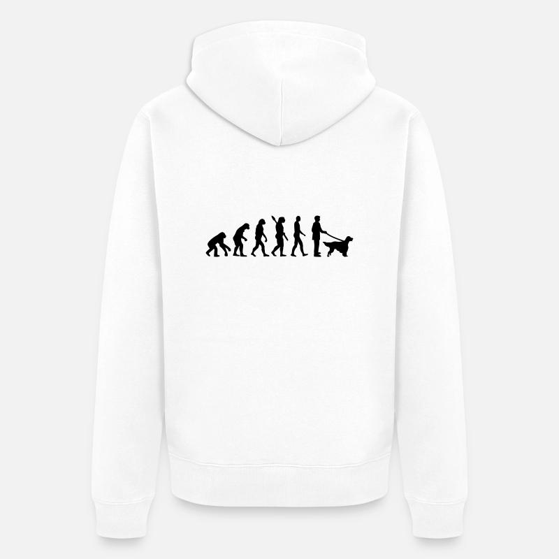 English Setter - Veste à capuche bio Premium Unisexe - blanc
