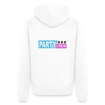 Party Crew Fun Stars Celebrate Team Friends Member - Veste à capuche bio Premium Unisexe - blanc - Dos - Thijin (182cm)
