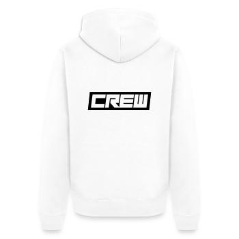 Crew - Unisex Premium Organic Zip Hoodie - white - Back - Thijin (182cm)