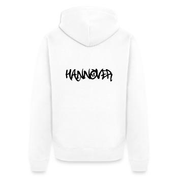 Hannover Graffiti - Veste à capuche bio Premium Unisexe - blanc - Dos - Thijin (182cm)