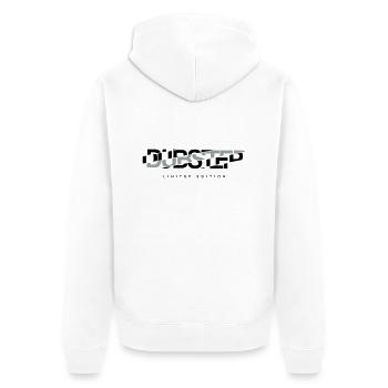 dubstep LE - Unisex Premium Bio Zip Hoodie - Weiß - Hinten - Thijin (182cm)