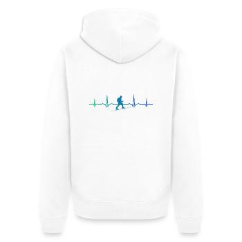 Ski Hommes Ski Tour Femmes Ski Tour Ski Tour - Veste à capuche bio Premium Unisexe - blanc - Dos - Thijin (182cm)