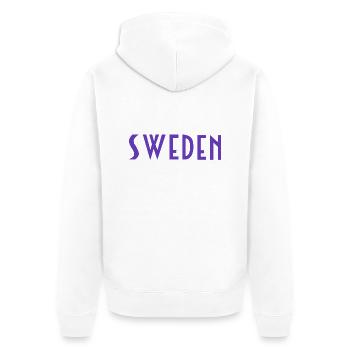 Suède - Veste à capuche bio Premium Unisexe - blanc - Dos - Thijin (182cm)