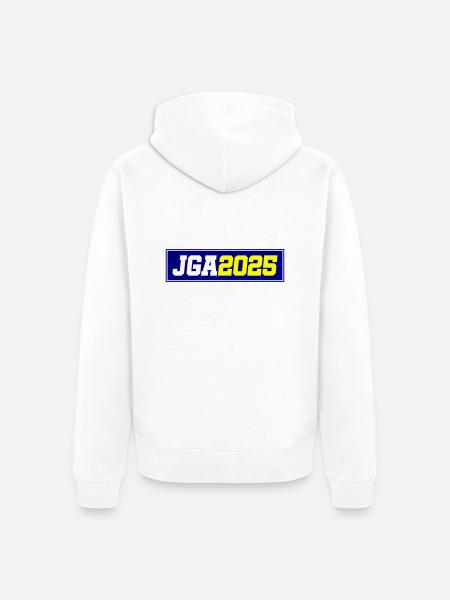 Jga 2025 - Unisex Premium Bio Zip Hoodie - Weiß