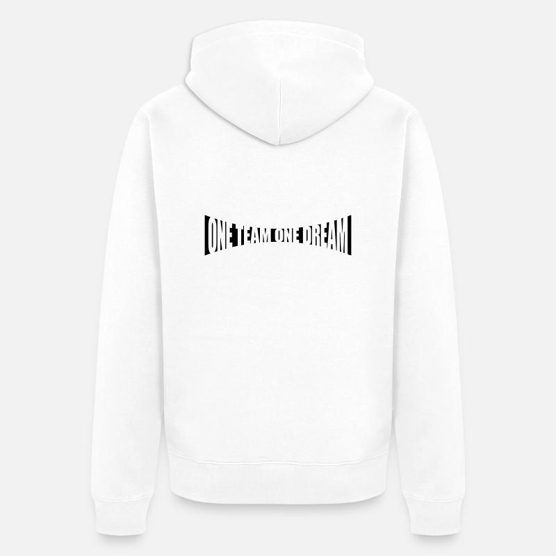 L’équipe Gebogen One - Veste à capuche bio Premium Unisexe - blanc
