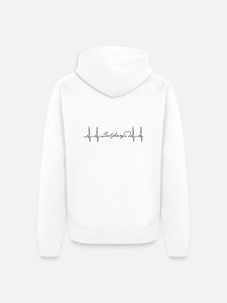 Salzburg - Unisex Premium Bio Zip Hoodie - Weiß