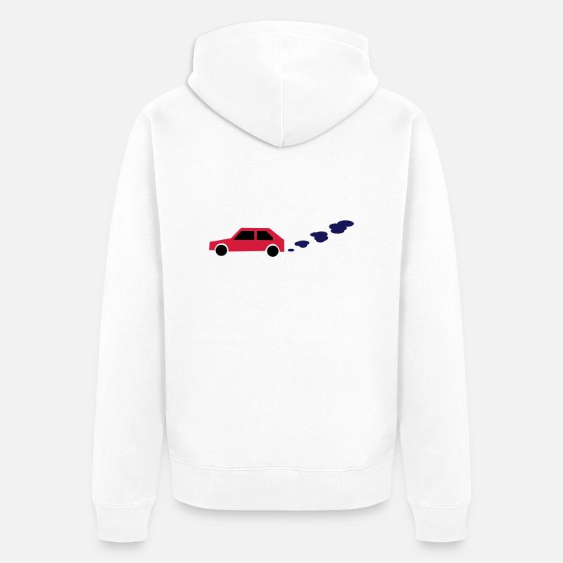 auto - Unisex Premium Bio Zip Hoodie - Weiß