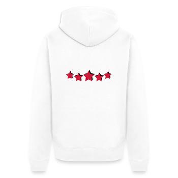 étoiles - Veste à capuche bio Premium Unisexe - blanc - Dos - Thijin (182cm)