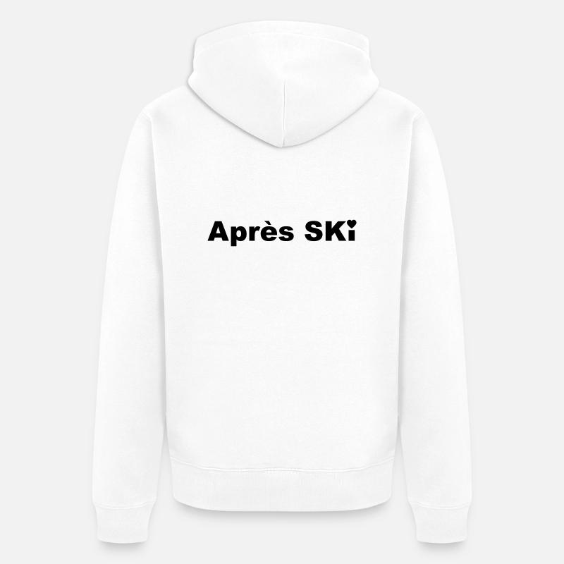 Après Ski - Unisex Premium Bio Zip Hoodie - Weiß