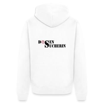 Dosensucherin - 2colors - 2011 - Veste à capuche bio Premium Unisexe - blanc - Dos - Thijin (182cm)