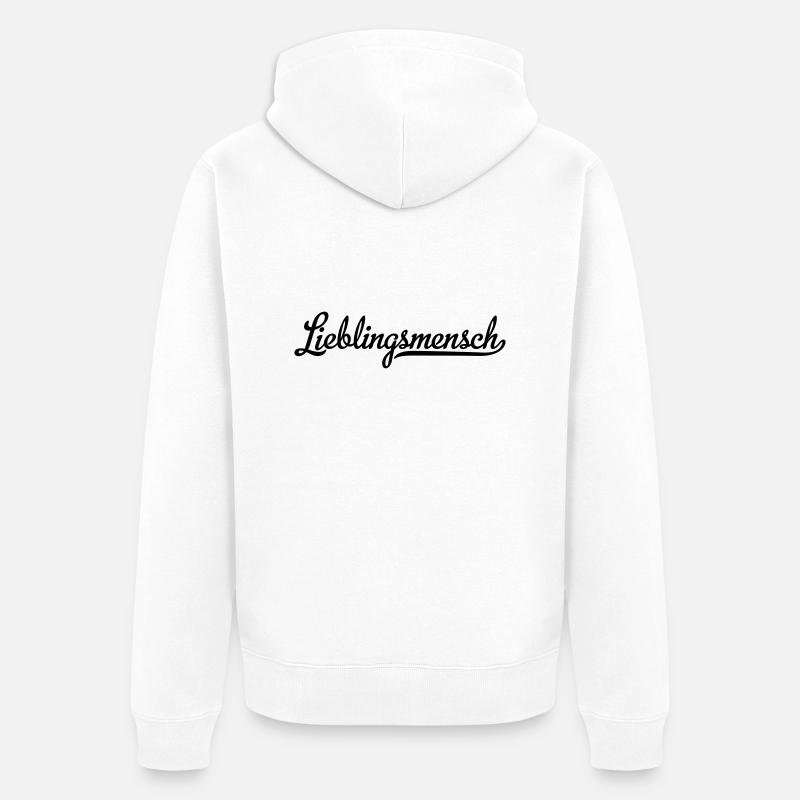 Personne préférée - Veste à capuche bio Premium Unisexe - blanc