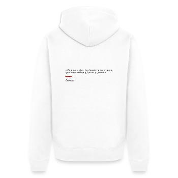 Confucius - Veste à capuche bio Premium Unisexe - blanc - Dos - Thijin (182cm)