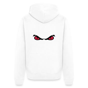 eyes - Unisex Premium Organic Zip Hoodie - white - Back - Thijin (182cm)