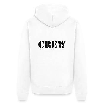 crew - Unisex Premium Organic Zip Hoodie - white - Back - Thijin (182cm)