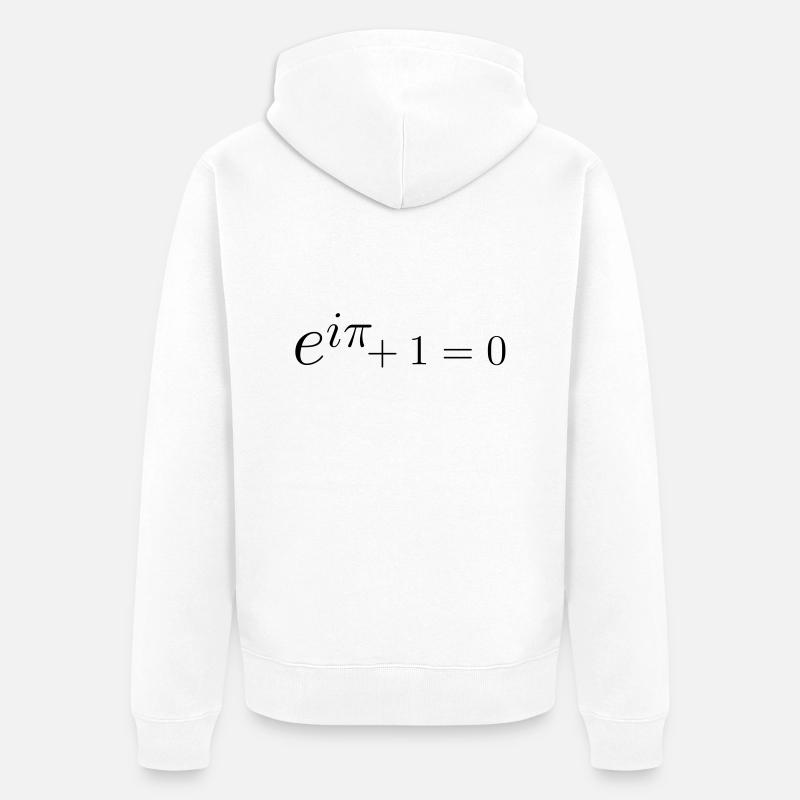 Formule d'Euler - Veste à capuche bio Premium Unisexe - blanc