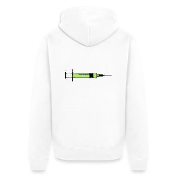 Lethal injection Toxic 2c - Unisex Premium Organic Zip Hoodie - white - Back - Thijin (182cm)
