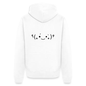 Sweet joy for every day! 🌟 - Unisex Premium Organic Zip Hoodie - white - Back - Thijin (182cm)