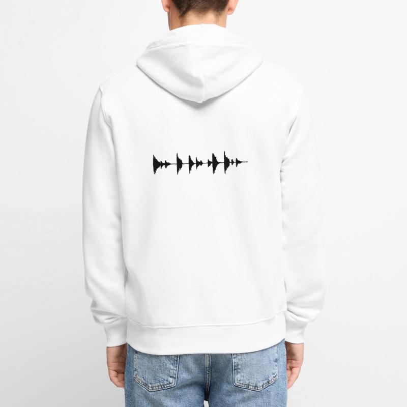 Waveform - Sample - Drumloop Veste à capuche bio Premium Unisexe
