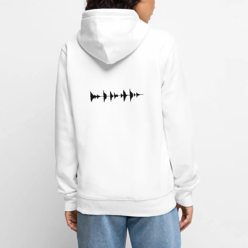 Waveform - Sample - Drumloop Veste à capuche bio Premium Unisexe