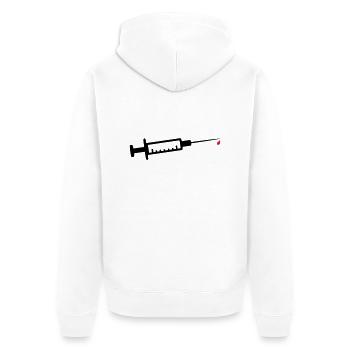 Seringue - Veste à capuche bio Premium Unisexe - blanc - Dos - Thijin (182cm)