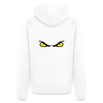 eyes - Unisex Premium Organic Zip Hoodie - white - Back - Thijin (182cm)