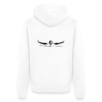 Nage - Veste à capuche bio Premium Unisexe - blanc - Dos - Thijin (182cm)