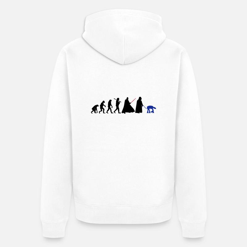 EVOLUTION DARK VADOR - Veste à capuche bio Premium Unisexe - blanc