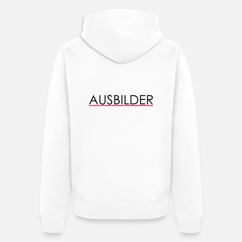 instructor - Veste à capuche bio Premium Unisexe - blanc