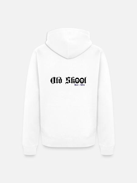 Race - Nitro Old Skool - Unisex Premium Bio Zip Hoodie - Weiß
