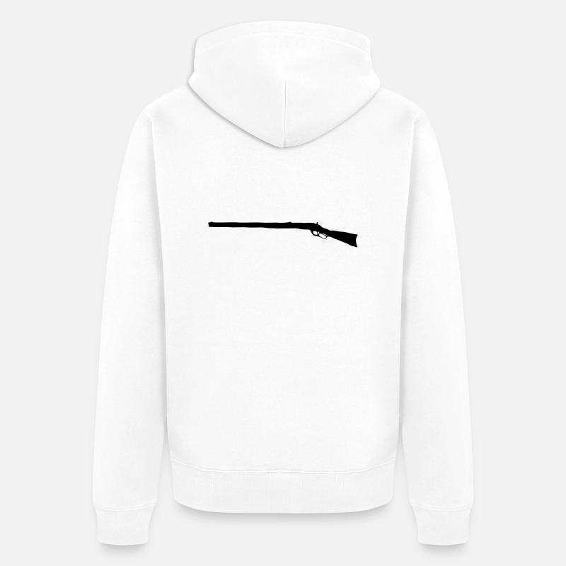 winchester73_vec_1 fr - Veste à capuche bio Premium Unisexe - blanc
