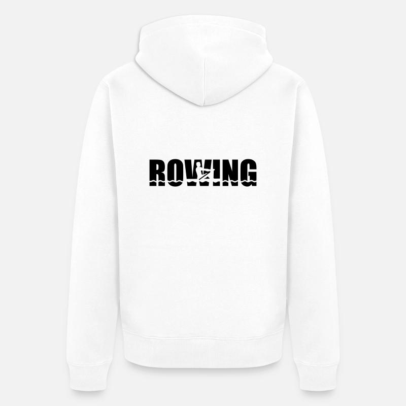 Rowing - Veste à capuche bio Premium Unisexe - blanc